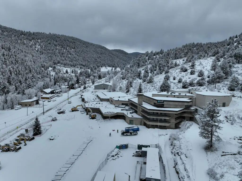 Construction drone services aerial view of construction site by Wet Dog Drones