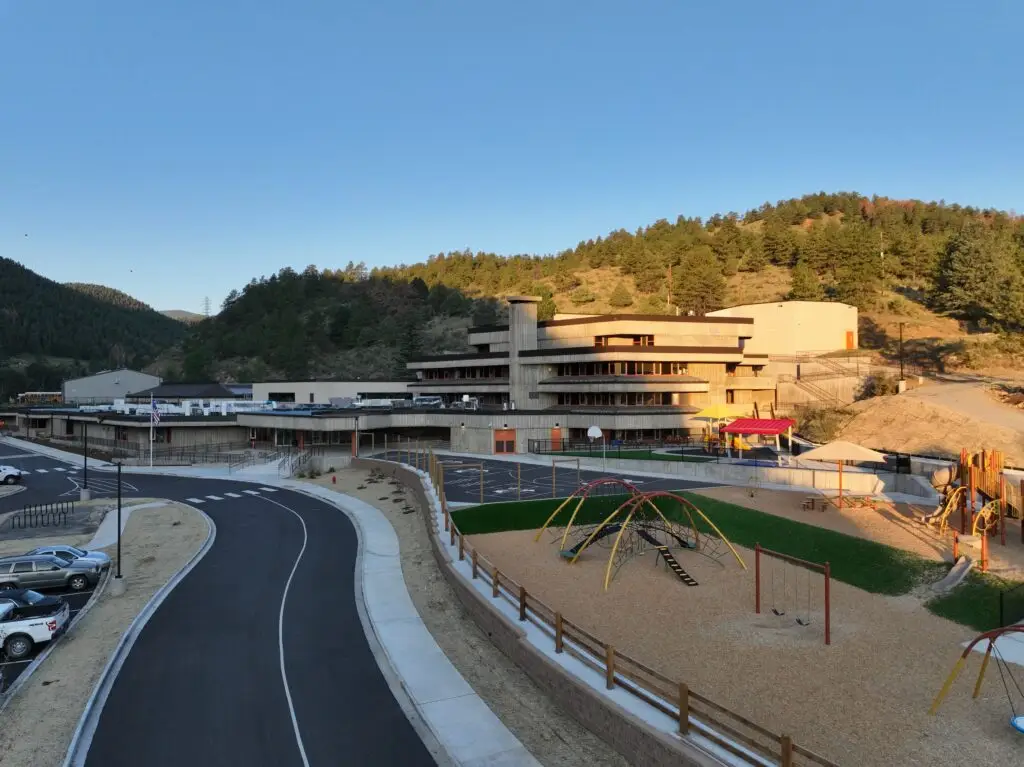 Construction drone services aerial view of construction site by Wet Dog Drones